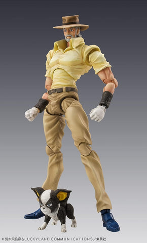 Jojo no Kimyou na Bouken - Stardust Crusaders - Hermit Purple - Iggy - Joseph Joestar - Super Action Statue #17 - 2024 Re-release (Medicos Entertainment)