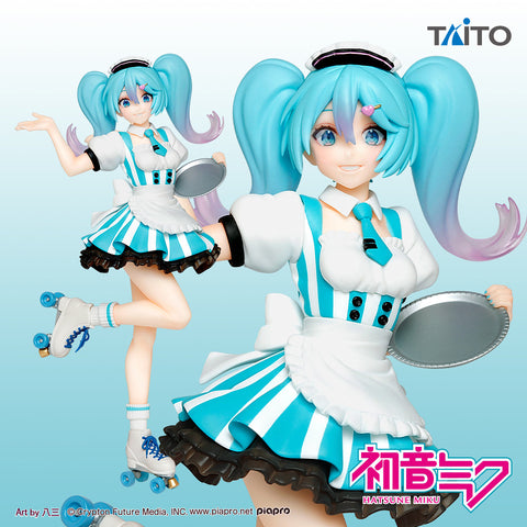 Vocaloid - Hatsune Miku - Hatsune Miku Figure Costumes - Cafe Maid Ver. (Taito)