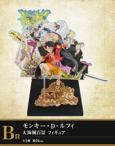 One Piece - Monkey D. Luffy - Ichiban Kuji One Piece WT100 Memorial Eiichiro Oda Draws 100 Great Pirates - B Prize (Bandai Spirits)