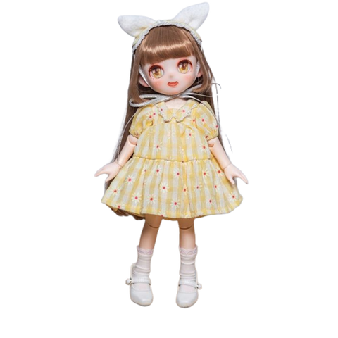 Candy House Series - Paris - Yellow Check Dress (Pansdoll)