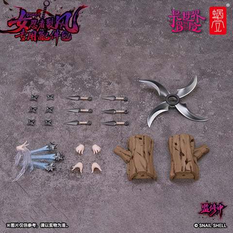 Original - RPGEX-10 - FEMALE NINJA REPPU Option Parts Set (SNAIL SHELL)