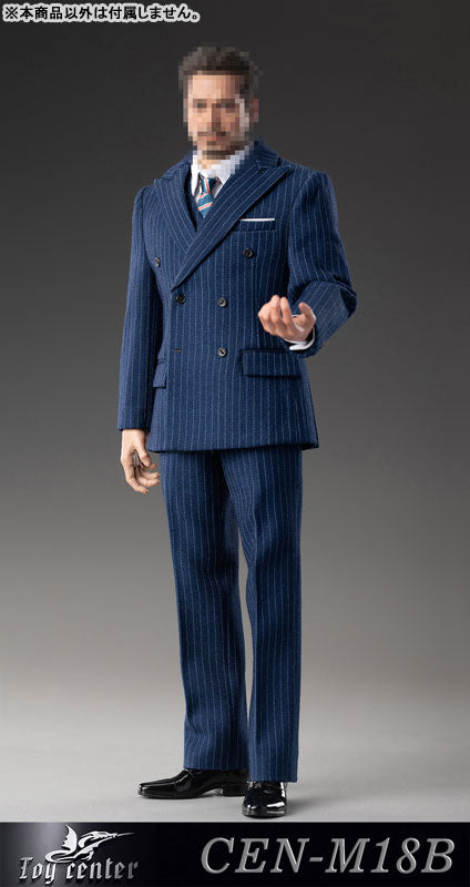 1/6 Male Outfit English Gentleman Striped Suit B (DOLL ACCESSORY)