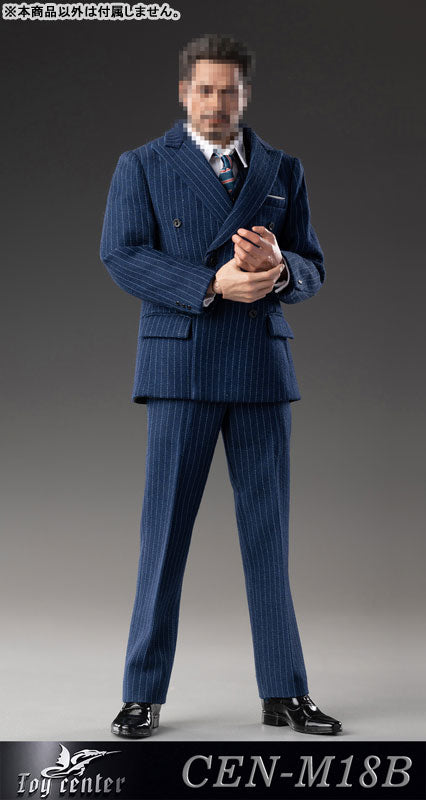 1/6 Male Outfit English Gentleman Striped Suit B (DOLL ACCESSORY)