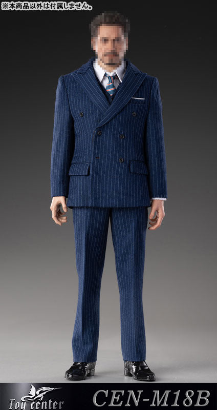 1/6 Male Outfit English Gentleman Striped Suit B (DOLL ACCESSORY)