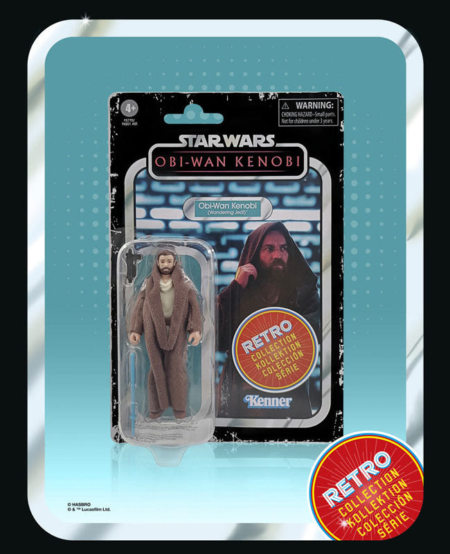 "Star Wars" "RETRO Series" 3.75 Inch Action Figure Obi-Wan Kenobi (Wandering Jedi)
