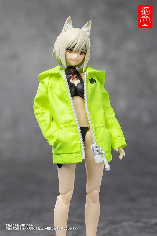 "G.N.PROJECT" Option Costume Sunechan Hoodie (Fluorescence Yellow Green Ver.) (DOLL ACCESSORY)