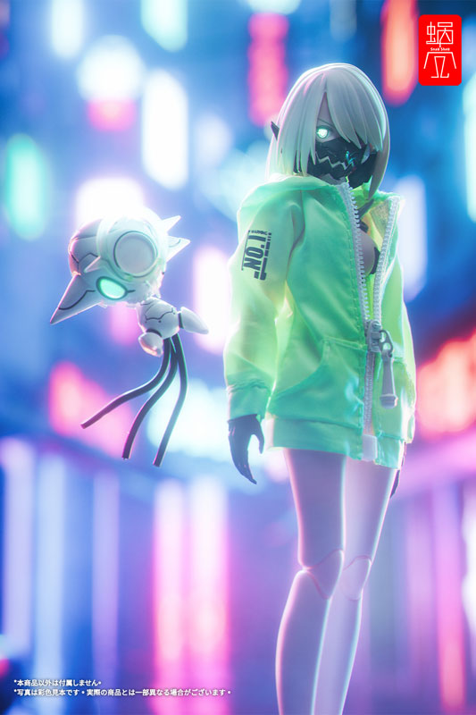 "G.N.PROJECT" Option Costume Sunechan Hoodie (Fluorescence Yellow Green Ver.) (DOLL ACCESSORY)