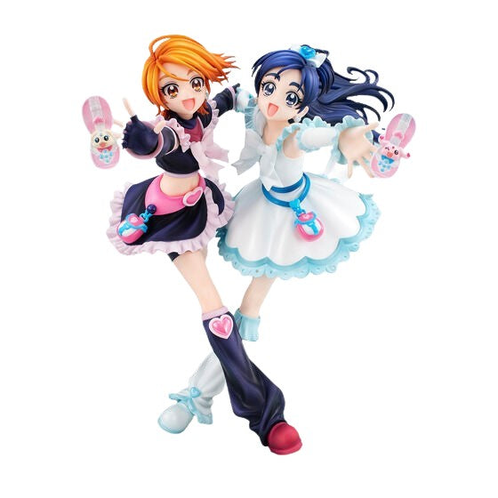 Cure Black, Cure White, Mepple, Mipple - Futari wa Precure