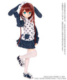 1/3 Scale AZO2 Bunny Hoodie One-piece Dress II White x Navy (DOLL ACCESSORY)