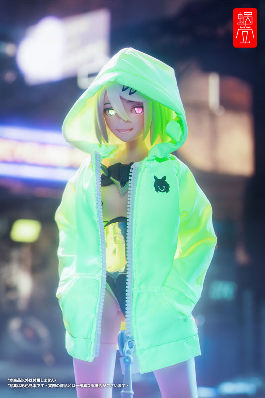 "G.N.PROJECT" Option Costume Sunechan Hoodie (Fluorescence Yellow Green Ver.) (DOLL ACCESSORY)