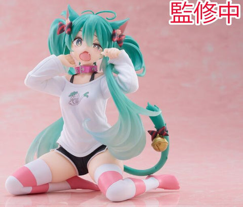 Vocaloid - Hatsune Miku - Desktop Cute - Nekomimi T-Shirt ver. (Taito)