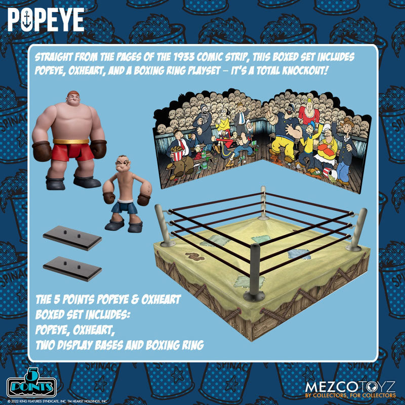 5-Point / Popeye: Popeye & Oxheart 3.75 Inch Action Figure Set