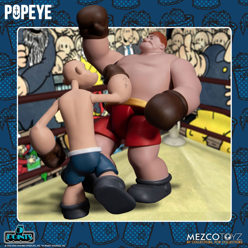 5-Point / Popeye: Popeye & Oxheart 3.75 Inch Action Figure Set