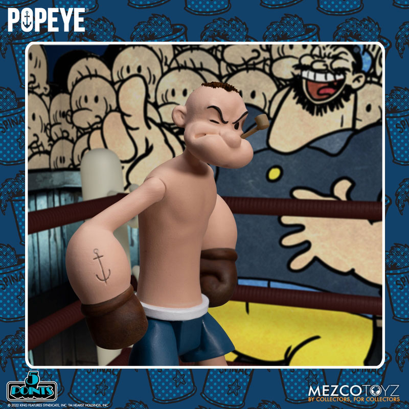 5-Point / Popeye: Popeye & Oxheart 3.75 Inch Action Figure Set