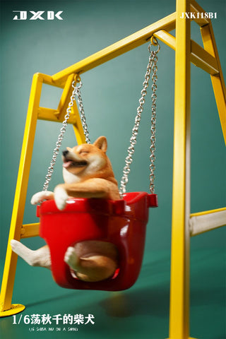 1/6 Shiba Inu Playing on a Swing B1