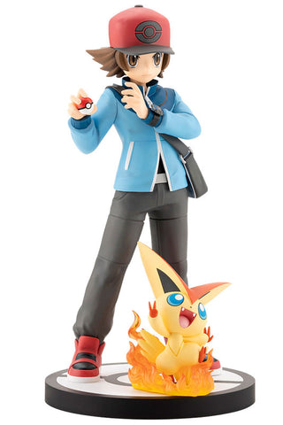 Pocket Monsters - Touya - Victini - ARTFX J - Pokémon Figure Series - 1/8 (Kotobukiya)