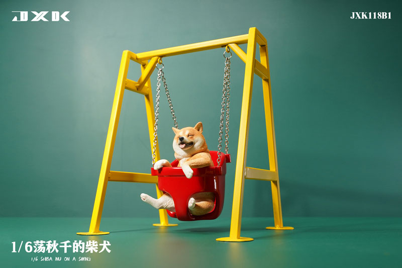 1/6 Shiba Inu Playing on a Swing B1