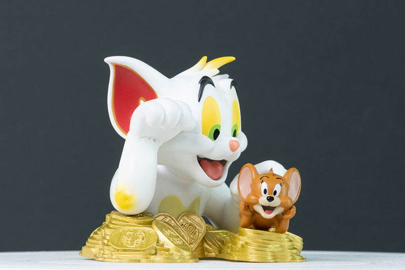 Mini Jerry Tom and Jerry - Mini Bust: Tom and Jerry Maneki Neko (Traditional Colo ...