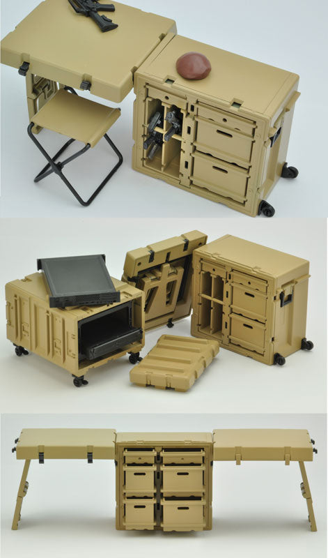 LittleArmory [LD039] Field Desk A2 1/12 Plastic Model