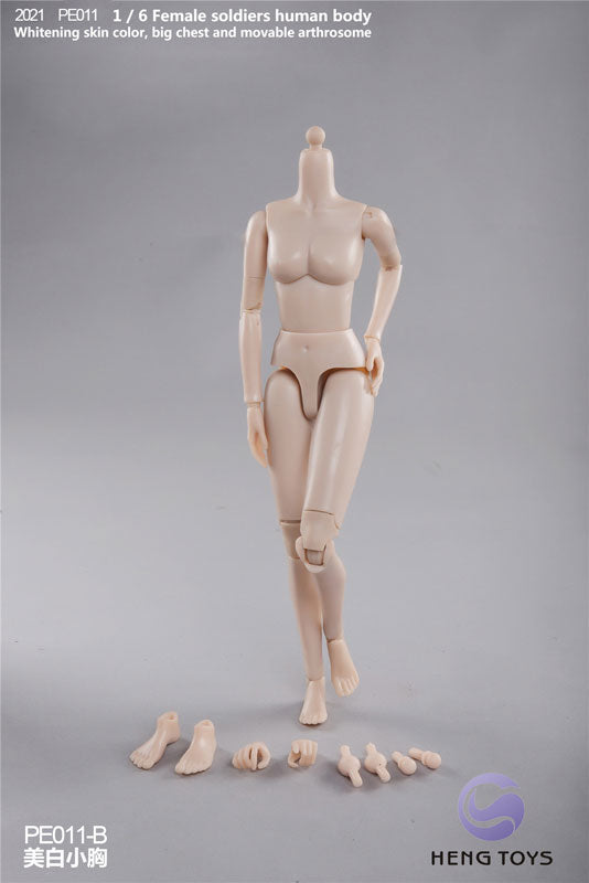 1/6 Female Soldier Human Body (Body) Pale/ Small Bust B