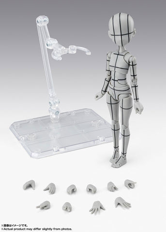 S.H.Figuarts - Body-chan - Wireframe, Ken Sugimori Edition, Gray Color Ver. (Bandai Spirits)