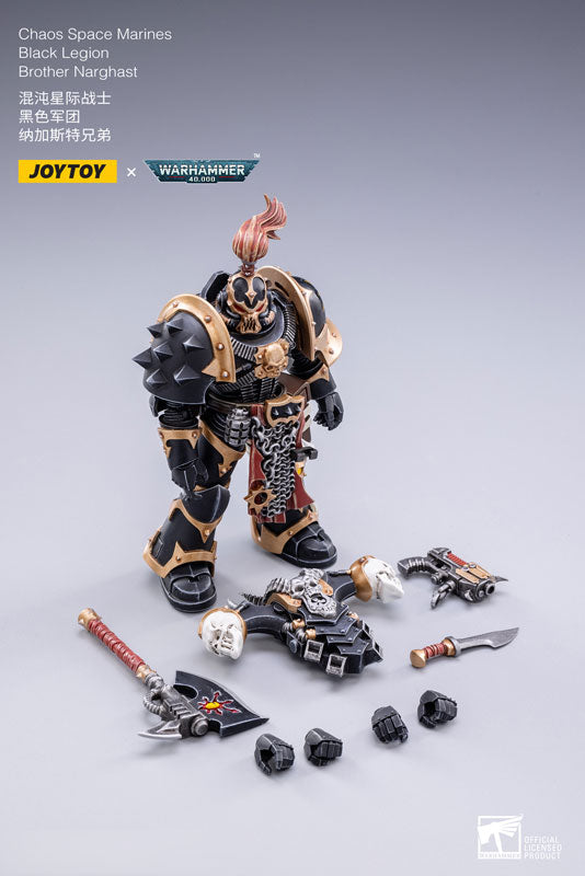 JOYTOY x Warhammer 40000 1/18 Chaos Space Marines Black Legion Brother Narghast