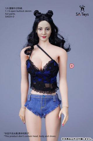 1/6 Open Buttock Denim Hot Pants D (DOLL ACCESSORY)