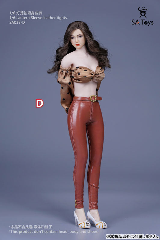 1/6 Lantern Sleeve Leather Tights D (DOLL ACCESSORY)