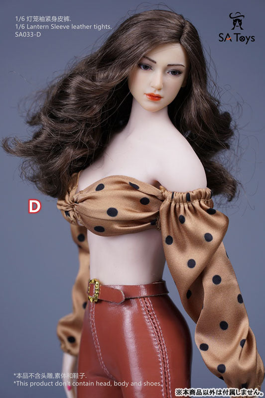 1/6 Lantern Sleeve Leather Tights D (DOLL ACCESSORY)