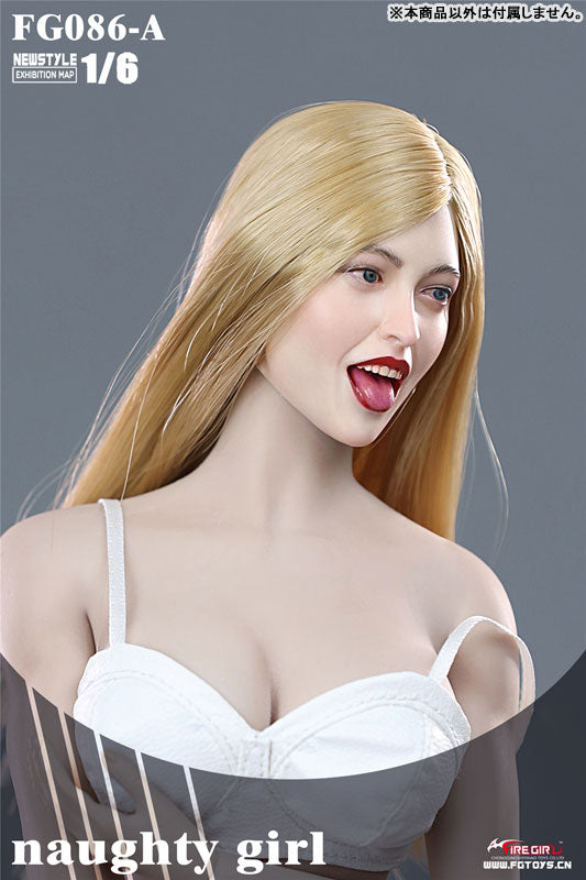 1/6 Female Head Naughty Girl 86A