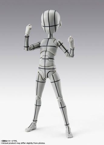 S.H.Figuarts - Body-kun - Wireframe, Ken Sugimori Edition, Gray Color Ver. (Bandai Spirits)