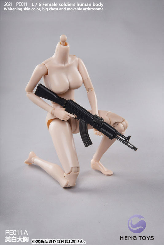 1/6 Female Soldier Human Body (Body) Pale/ Big Bust A