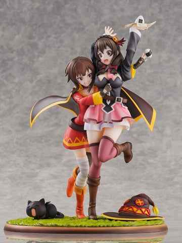 Kono Subarashii Sekai ni Bakuen o! - Chomusuke - Megumin - Yunyun - Shibuya Scramble Figure - 1/7 - Futari wa Tomodachi Ver. (eStream)