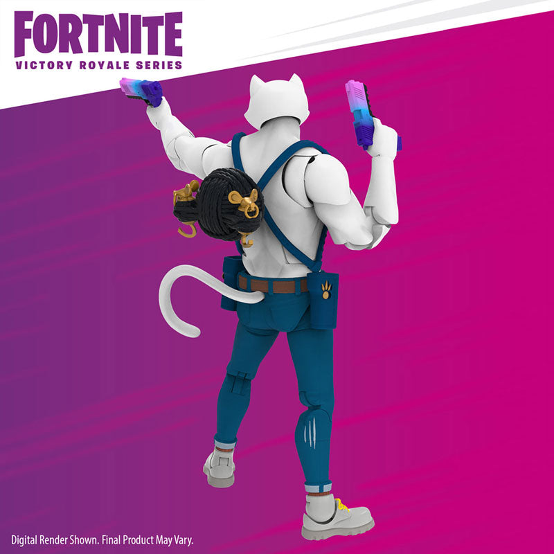 Fortnite - Hasbro Action Figure: 6 Inch / Victory Royale - Meowscles (Ghost)