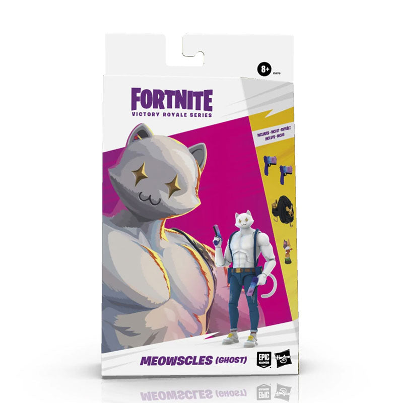 Fortnite - Hasbro Action Figure: 6 Inch / Victory Royale - Meowscles (Ghost)