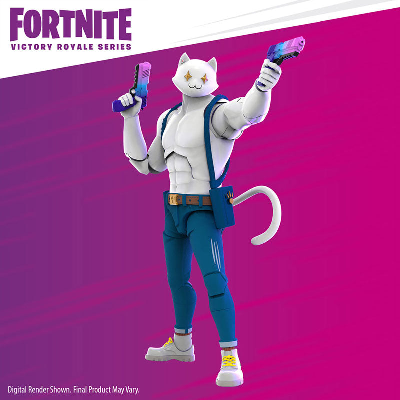 Fortnite - Hasbro Action Figure: 6 Inch / Victory Royale - Meowscles (Ghost)