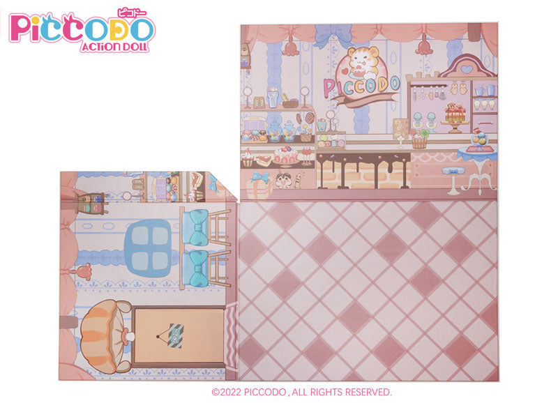 PICCODO ACTION DOLL Background Board for Display Cake Shop M