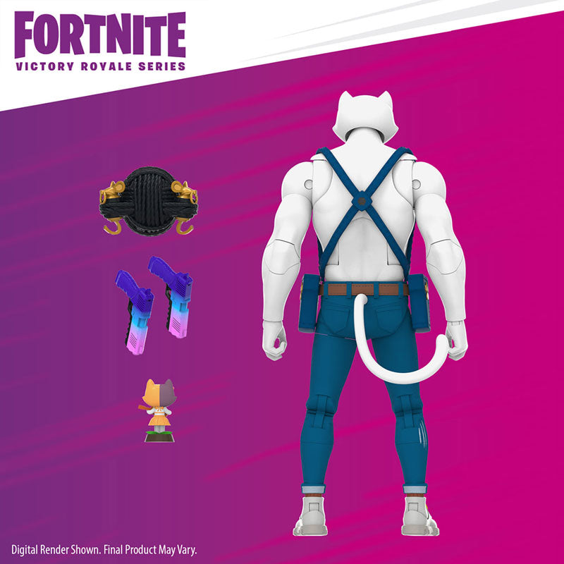 Fortnite - Hasbro Action Figure: 6 Inch / Victory Royale - Meowscles (Ghost)