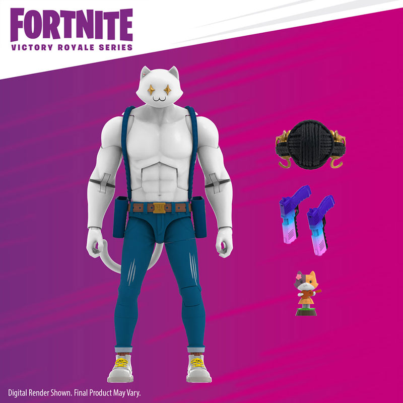 Fortnite - Hasbro Action Figure: 6 Inch / Victory Royale - Meowscles (Ghost)