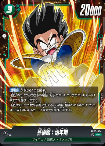 FB05-054 - Son Gohan : Youth - SR - Japanese Ver. - Dragon Ball Super