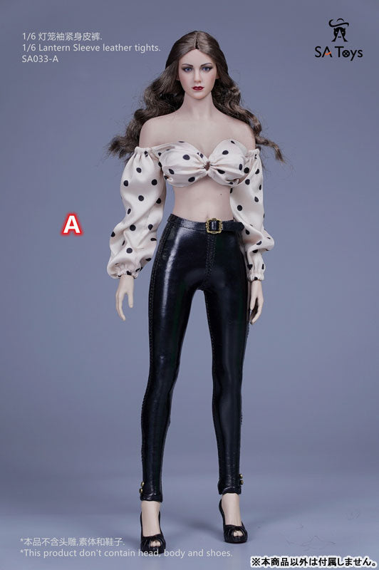 1/6 Lantern Sleeve Leather Tights A (DOLL ACCESSORY)