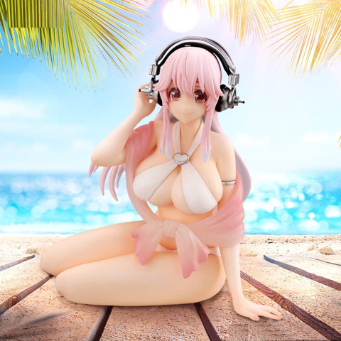 SoniComi (Super Sonico) - Sonico - Noodle Stopper Figure - White Bikini ver. (FuRyu)