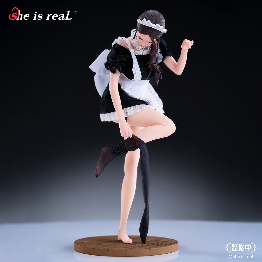 Original - She is real Water Droplet - Maid - 1/6 (Bear Panda)