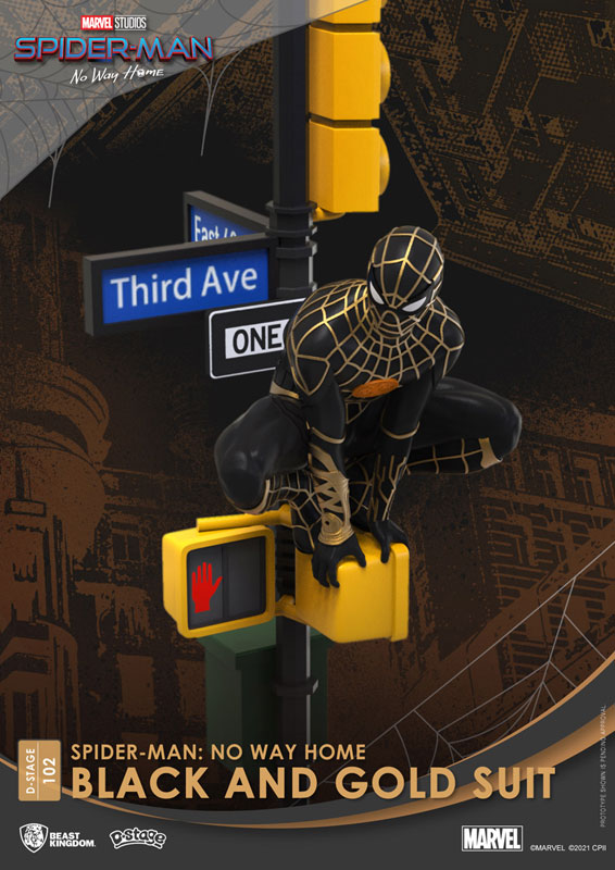 D Stage #102 "Spider-Man: No Way Home" Spider-Man (Black & Gold Suit)