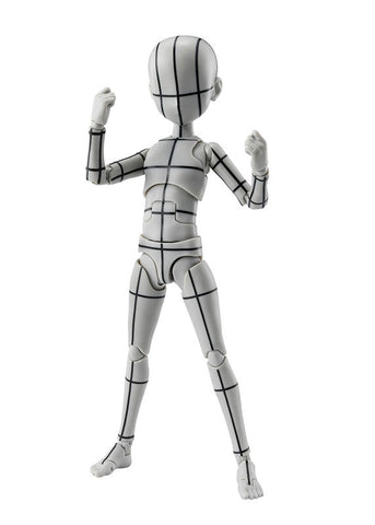S.H.Figuarts - Body-kun - Wireframe, Ken Sugimori Edition, Gray Color Ver. (Bandai Spirits)