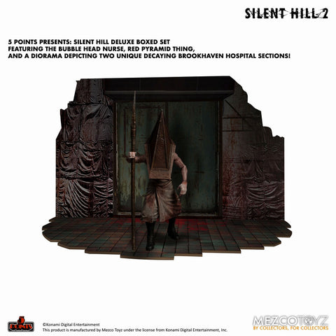 5 Point Silent Hill 2 Red Pyramid Thing & Bubble Head Nurse 3.75 Inch Action Figure Deluxe Set