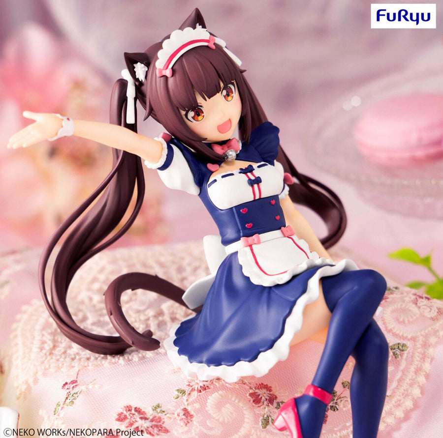 NEKOPARA Chocola Vaniglia PVC Figura Anime Ragazza Sedia Statua Modello NEKOPARA Chocola Vaniglia PVC Figura Anime Ragazza Sedia Statua Modello