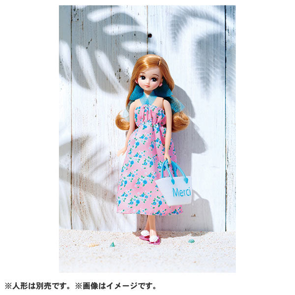 Licca-chan LW-13 Gingham Checker & Flower Swimsuit Set