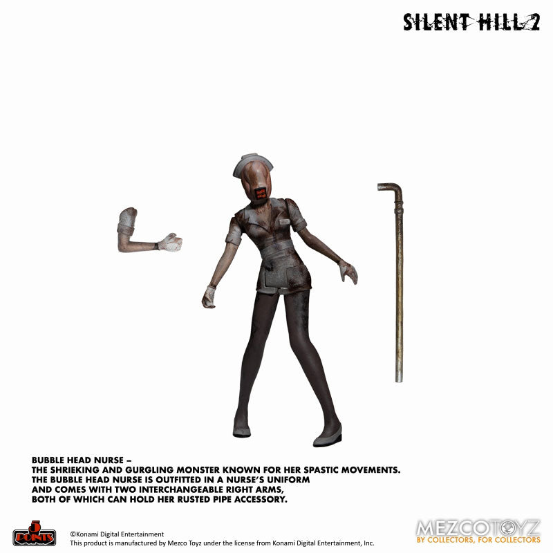 5 Point Silent Hill 2 Red Pyramid Thing & Bubble Head Nurse 3.75 Inch Action Figure Deluxe Set