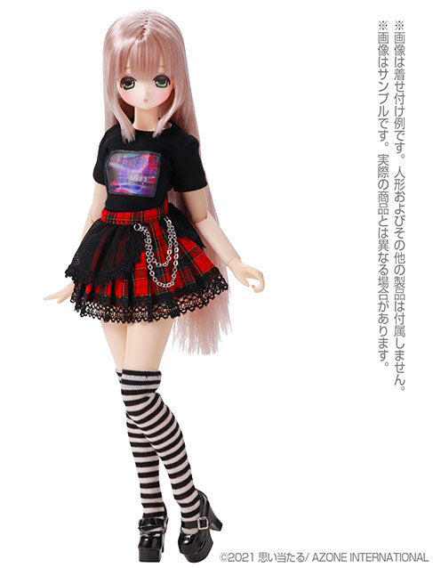 1/6 Pure Neemo Wear PNS Graphic T-shirt Black x Purple (DOLL ACCESSORY)